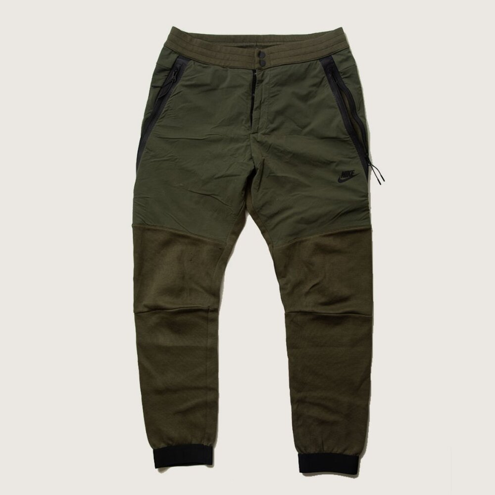 Nike Olive Army Green Tech Sweat Pants Size M